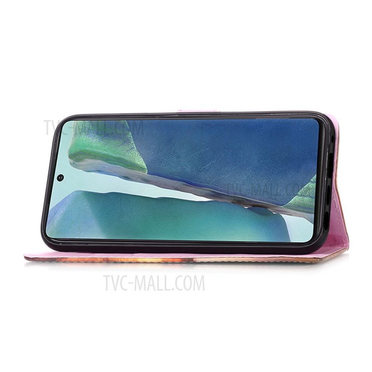 Pattern Printing Leather Case for Samsung Galaxy Note 20/Note 20 5G - Fox-5