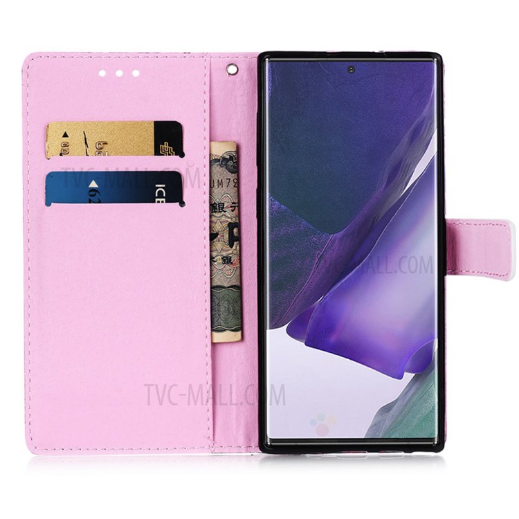 Pattern Printing Leather Shell for Samsung Galaxy Note20 Ultra/Note20 Ultra 5G - Fox-4