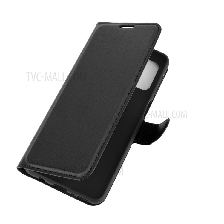 Litchi Skin Wallet Style Leather Stand Case for Samsung Galaxy M31s - Black-7