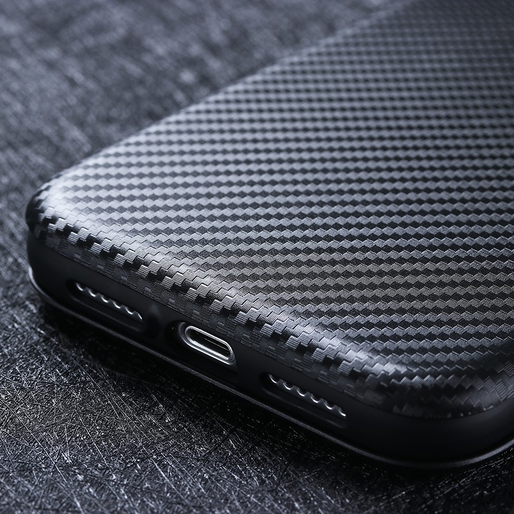 Carbon Fiber Auto-absorbed PU Leather Shell for Samsung Galaxy S20 FE 4G/5G/S20 Lite/S20 FE 2022 - Black-15