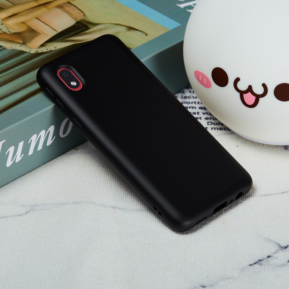 Liquid Silicone Phone Cover for Samsung Galaxy A01 Core - Black-6