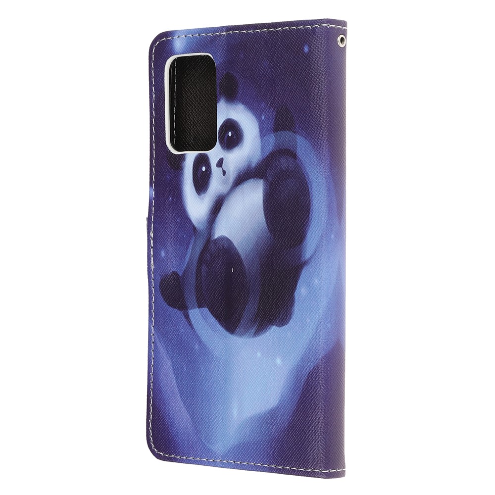 Newly Case Printing Cross Texture Stand Leather Cover for Samsung Galaxy S20 Lite/S20 Fan Edition - Panda-3