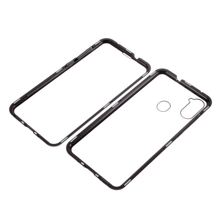 Frame De Metal Destacável + Caso De Proteção Total De Vidro Temperado HD Para Samsung Galaxy A11 (versão Da UE) - Preto-10