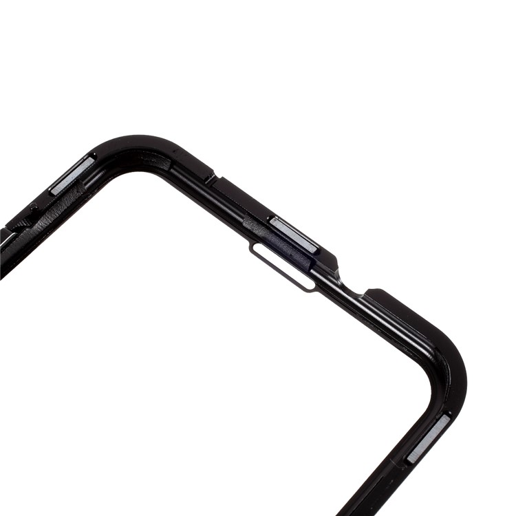 Frame De Metal Destacável + Caso De Proteção Total De Vidro Temperado HD Para Samsung Galaxy A11 (versão Da UE) - Preto-11