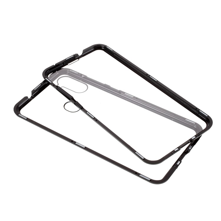 Frame De Metal Destacável + Caso De Proteção Total De Vidro Temperado HD Para Samsung Galaxy A11 (versão Da UE) - Preto-13