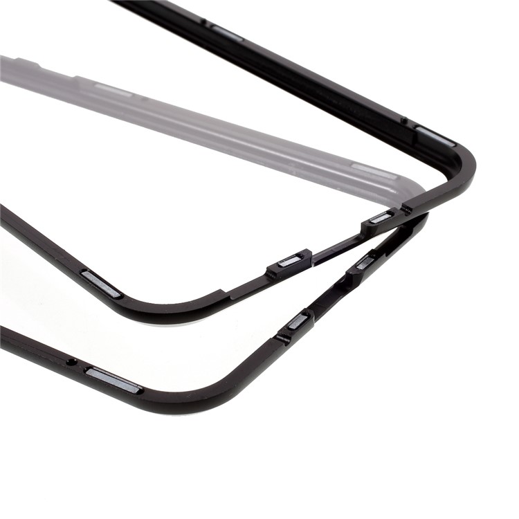 Frame De Metal Destacável + Caso De Proteção Total De Vidro Temperado HD Para Samsung Galaxy A11 (versão Da UE) - Preto-14