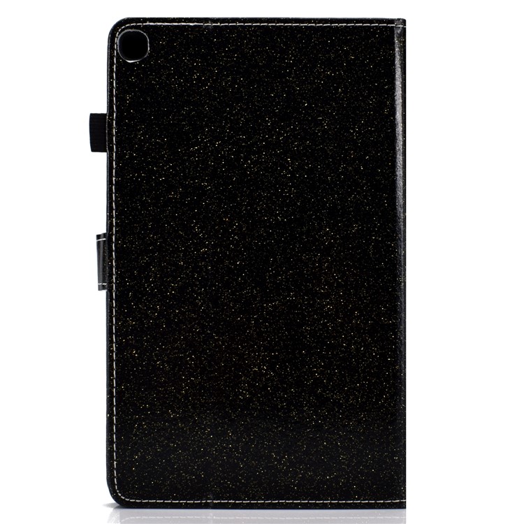 Capas de Tableta de Cuero de Polvo Brillante Para Samsung Galaxy Tab A7 10.4 (2020) T500/T505 - Negro