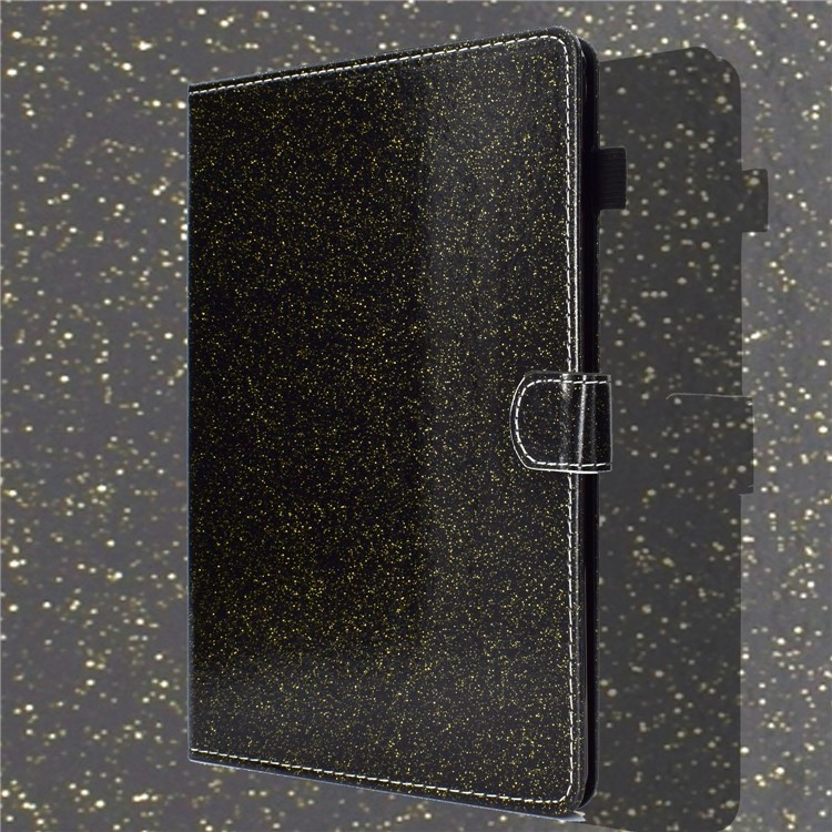 Glittering Powder Leather Tablet Shell for Samsung Galaxy Tab A7 10.4 (2020) T500/T505 - Black-9