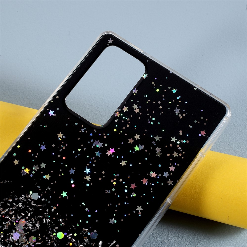 Sparkle Starry Sky Epoxy TPU Shell Case for Samsung Galaxy Note 20/Note 20 5G - Black-3