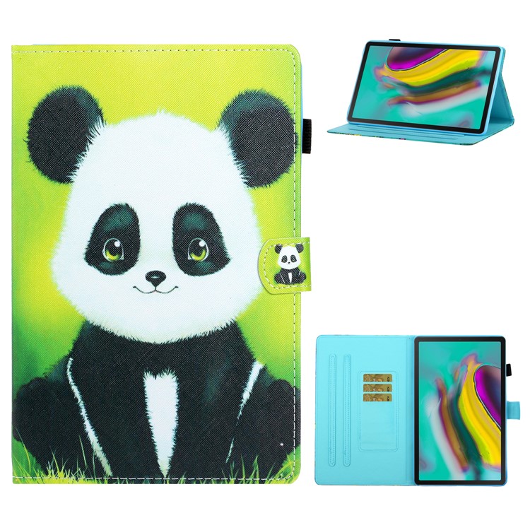 Printing Texture Leather with Card Holder Cover for Samsung Galaxy Tab A7 10.4 (2020) T500/T505 - Panda-2