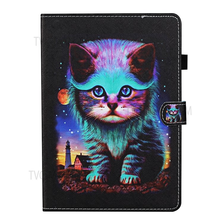 Printing Texture Leather with Card Holder Cover for Samsung Galaxy Tab A7 10.4 (2020) T500/T505 - Cat-3