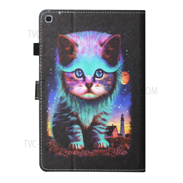 Printing Texture Leather with Card Holder Cover for Samsung Galaxy Tab A7 10.4 (2020) T500/T505 - Cat-4