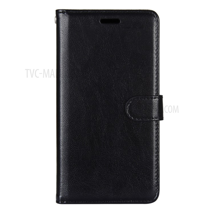 Solid Color with Wallet Leather Protective Cover for Samsung Galaxy M51 - Black-3
