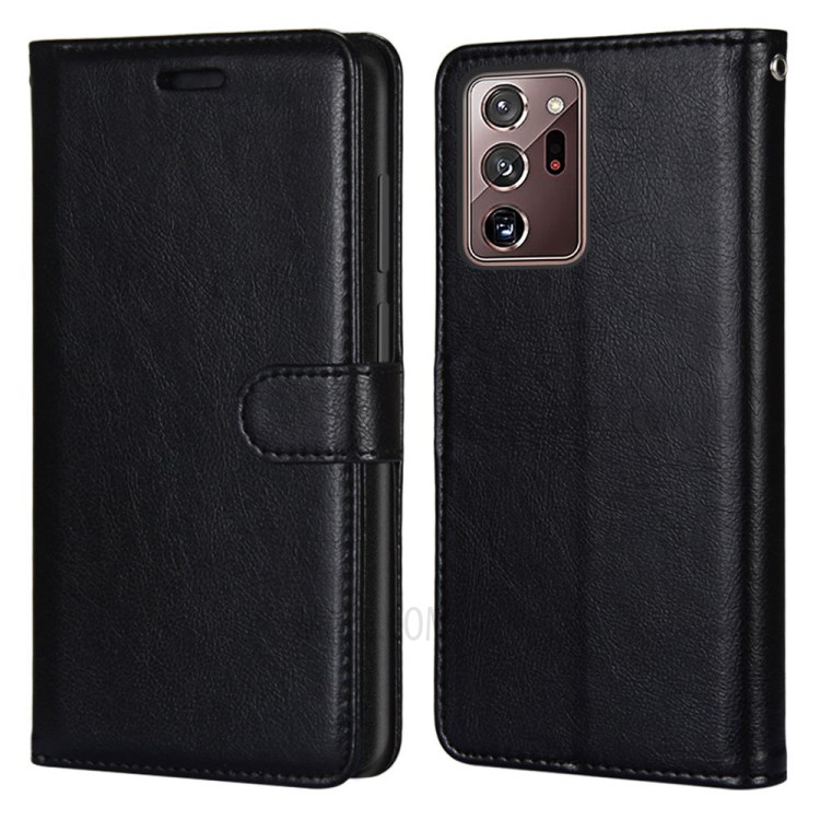 Wallet Stand Magnetic Clasp Leather Shell Protective Cover for Samsung Galaxy Note20 Ultra/Note20 Ultra 5G - Black-2