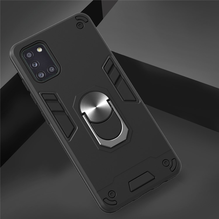 PC + TPU Detachable 2-in-1 Phone Case for Samsung Galaxy A31 - Black-4