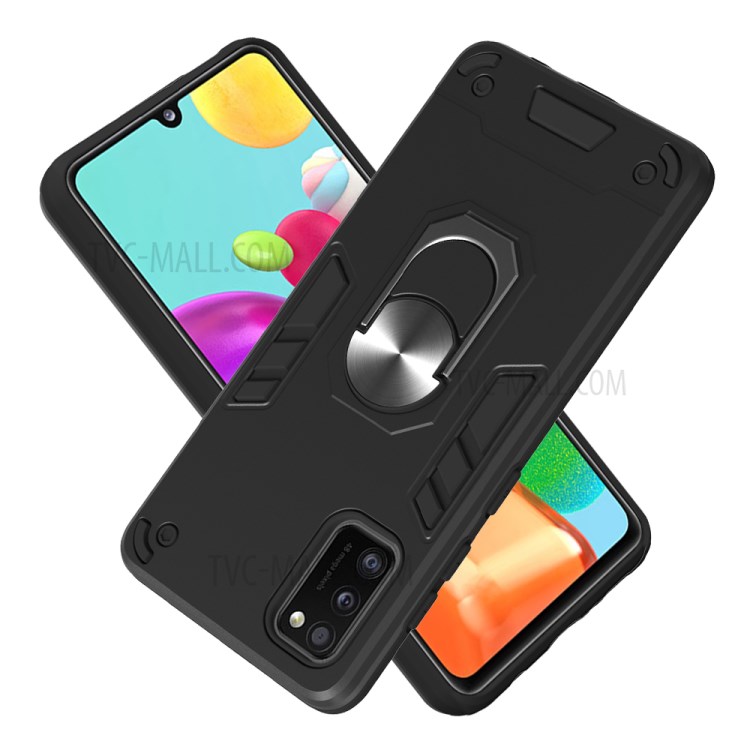 Detachable 2-in-1 Plastic + TPU Hybrid Phone Case Cover for Samsung Galaxy A41 (Global Version) - Black-2
