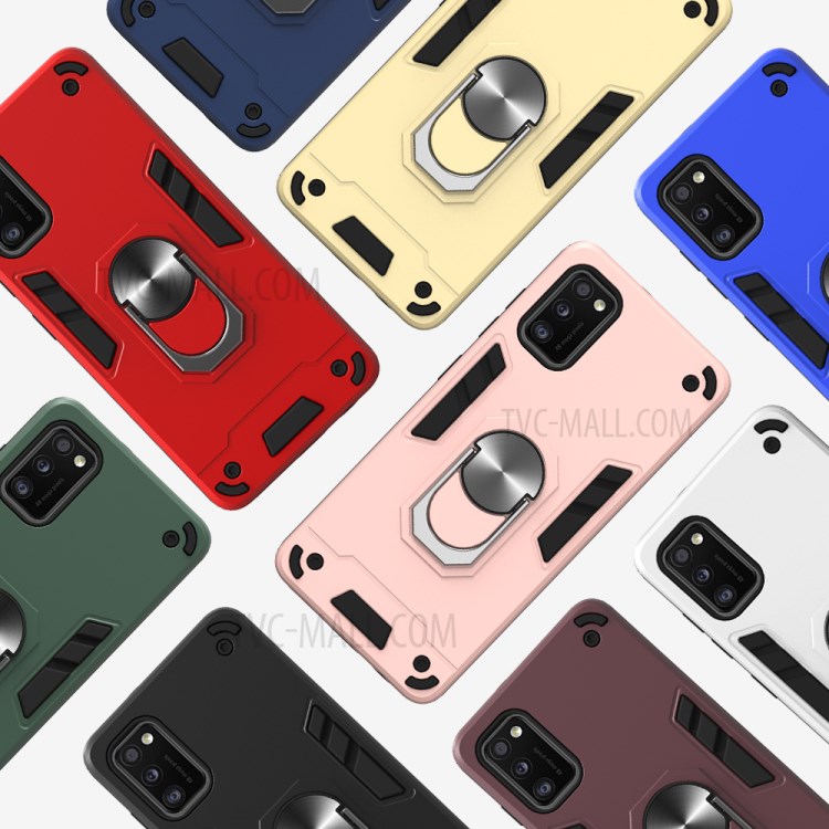 Detachable 2-in-1 Plastic + TPU Hybrid Phone Case Cover for Samsung Galaxy A41 (Global Version) - Black-5