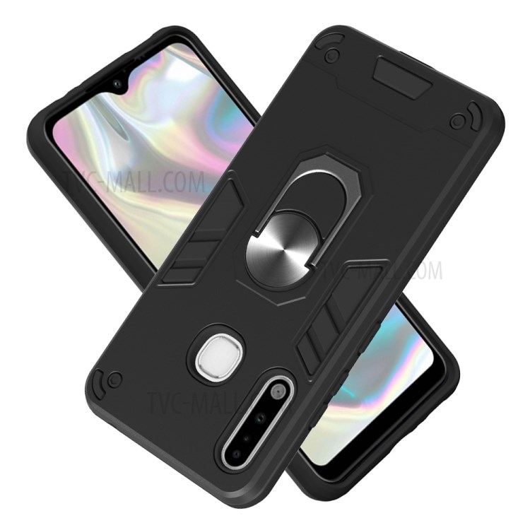 Detachable 2 in 1 with Rotatable Kickstand PC + TPU Cover for Samsung Galaxy A70e - Black-2