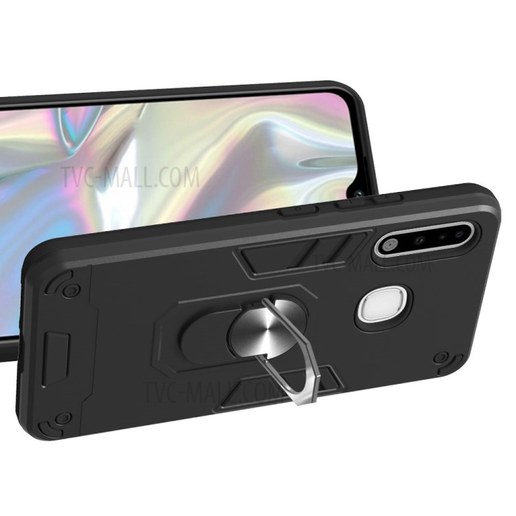 Detachable 2 in 1 with Rotatable Kickstand PC + TPU Cover for Samsung Galaxy A70e - Black-3