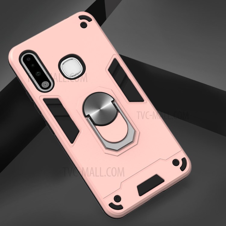 Detachable 2 in 1 with Rotatable Kickstand PC + TPU Cover for Samsung Galaxy A70e - Rose Gold-4