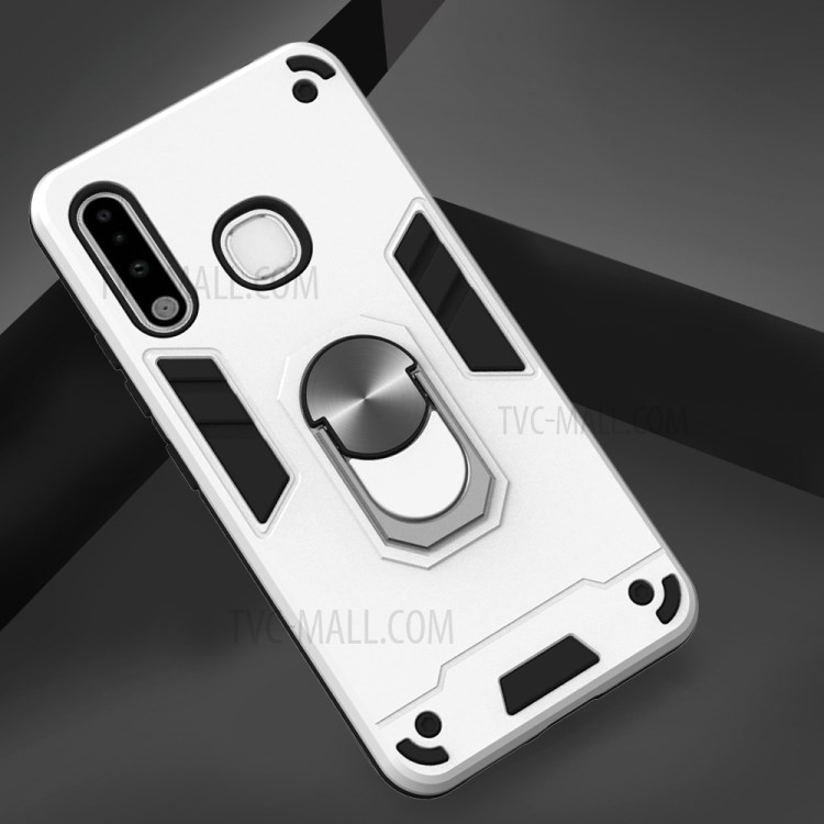 Detachable 2 in 1 with Rotatable Kickstand PC + TPU Cover for Samsung Galaxy A70e - White-4