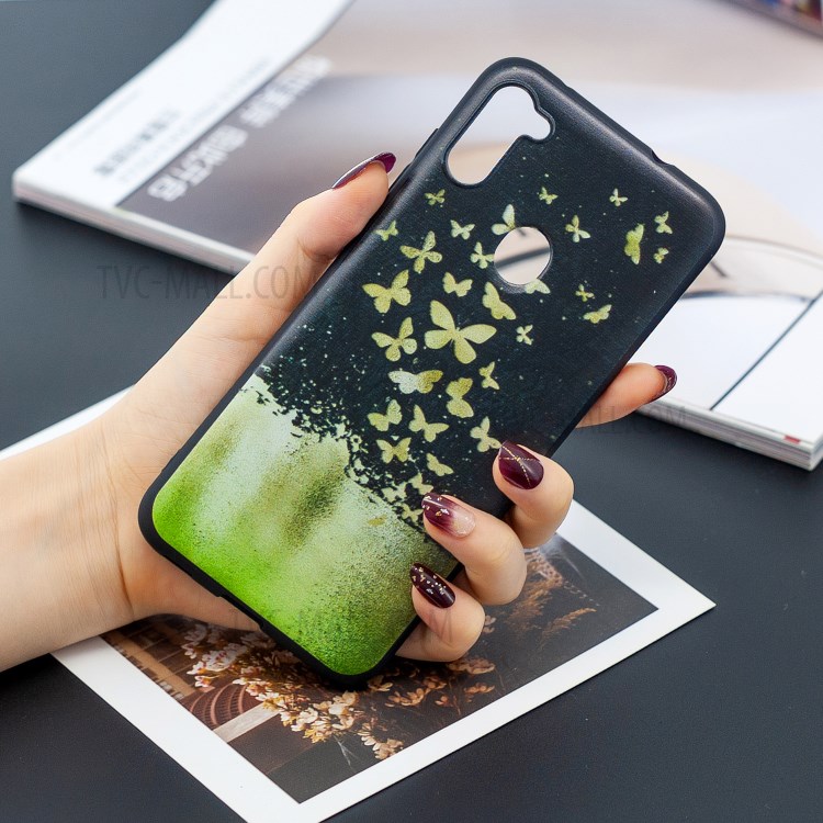 Pattern Printing Matte TPU Shell Protector Case for Samsung Galaxy A11(EU Version) - Butterfly-6