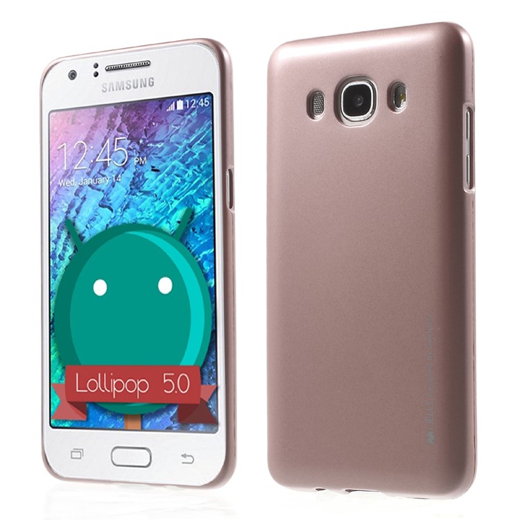Mercury goospery i jelly металлическая отделка крышки tpu для галактики samsung j5 (2016) j510 - розовое золото
