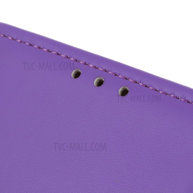 Wallet Leather Stand Case for Samsung Galaxy M51 - Purple-9