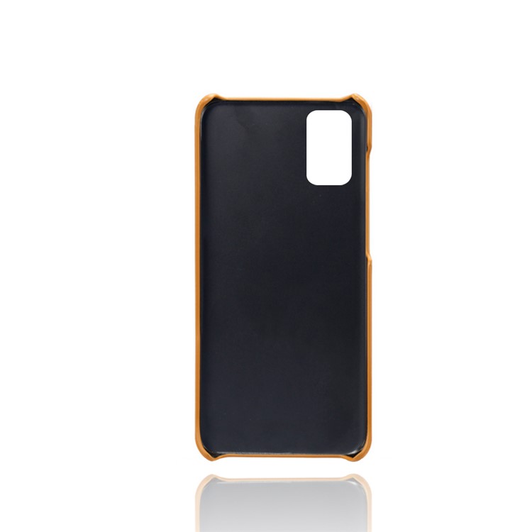 KSQ PU Leather Coated PC Cover with Double Card Slots for Samsung Galaxy M31s - Brown-5