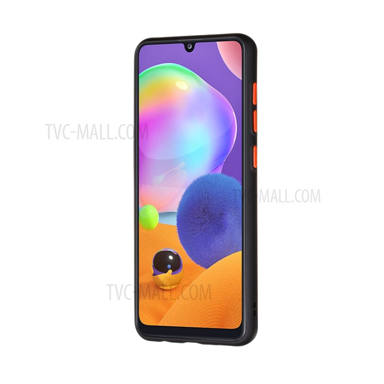 Drop-resistant Frosted Cover PC + TPU Shell for Samsung Galaxy A31 - Black-3