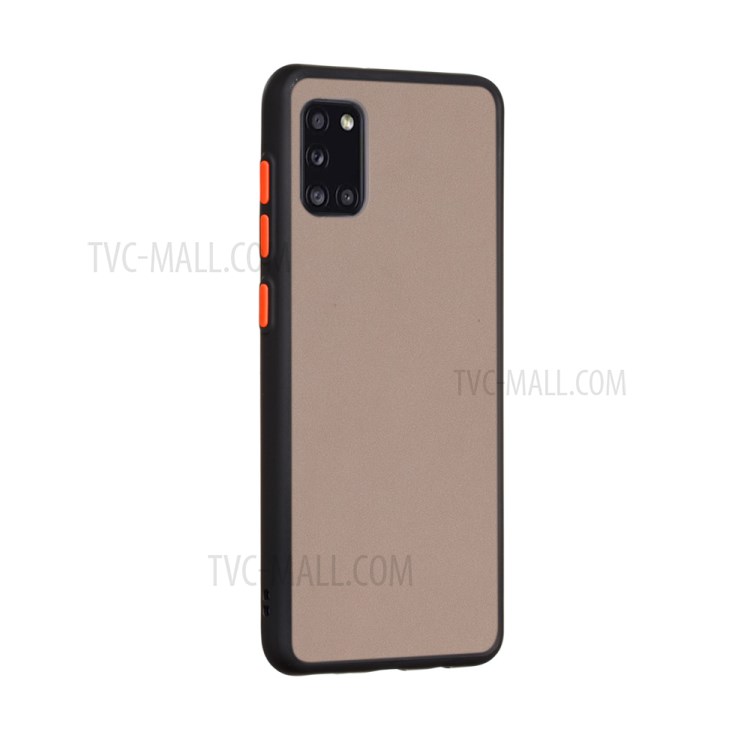 Drop-resistant Frosted Cover PC + TPU Shell for Samsung Galaxy A31 - Black-4