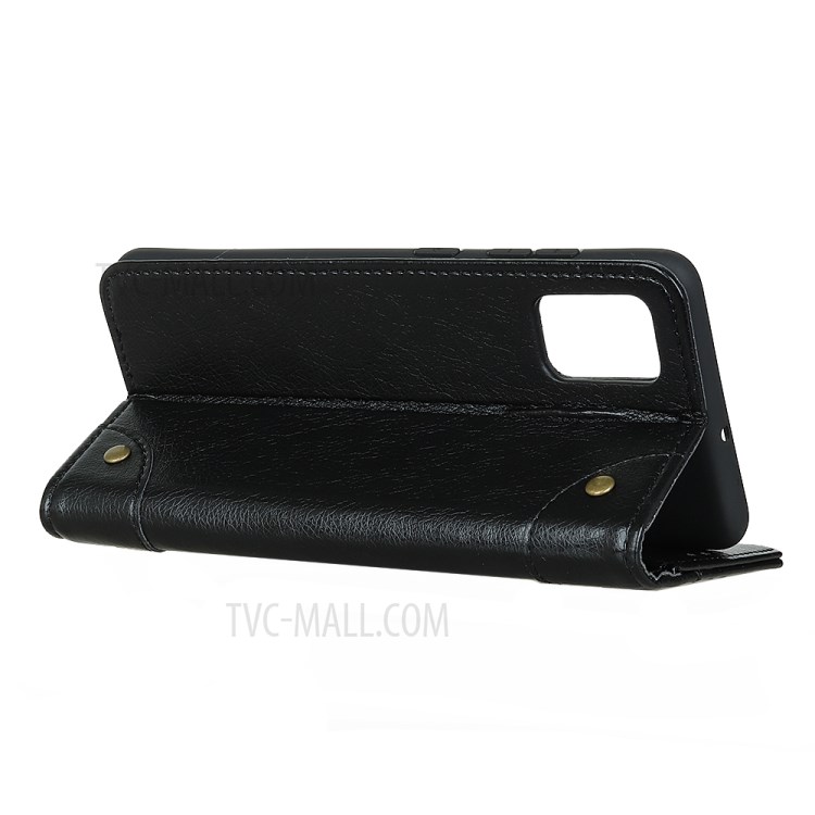 Nappa Texture Leather Wallet Case for Samsung Galaxy S20 FE/S20 Fan Edition/S20 FE 5G/S20 Fan Edition 5G - Black-4