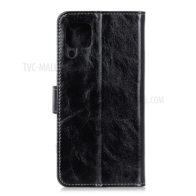 Crazy Horse Wallet Leather Stand Case for Samsung Galaxy A42 5G - Black-3