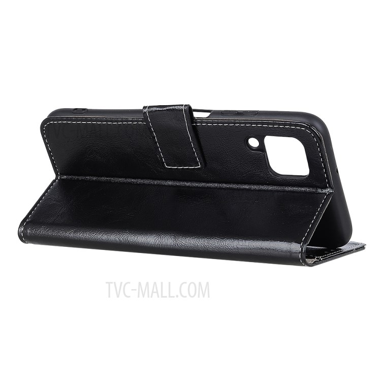 Crazy Horse Wallet Leather Stand Case for Samsung Galaxy A42 5G - Black-4