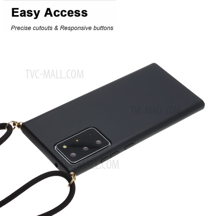 Soft TPU Phone Cover with Multi-function Strap for Samsung Galaxy Note20 Ultra/Note20 Ultra 5G - Black-3