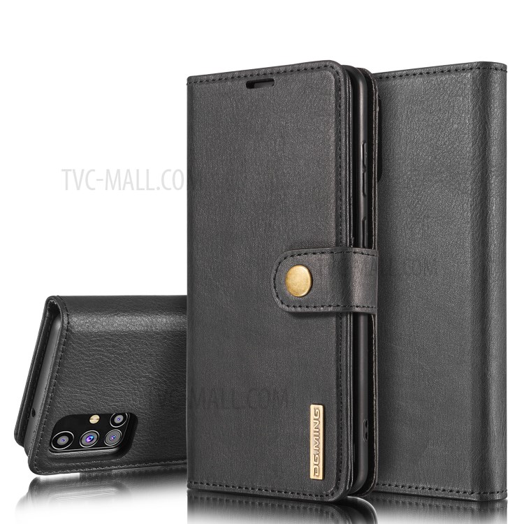 DG.MING PC + Split Leather Detachable 2-in-1 Cover for Samsung Galaxy M31s - Black-1