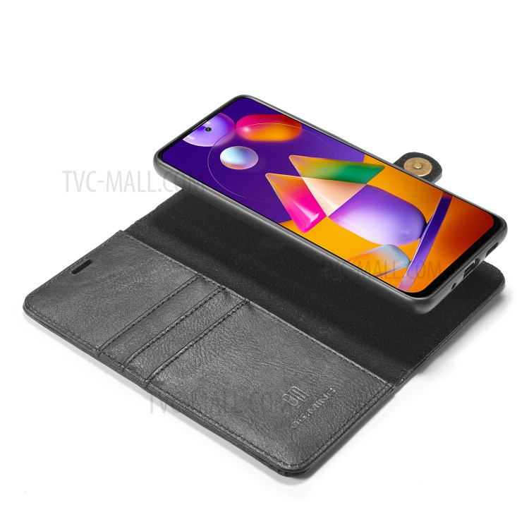 DG.MING PC + Split Leather Detachable 2-in-1 Cover for Samsung Galaxy M31s - Black-10