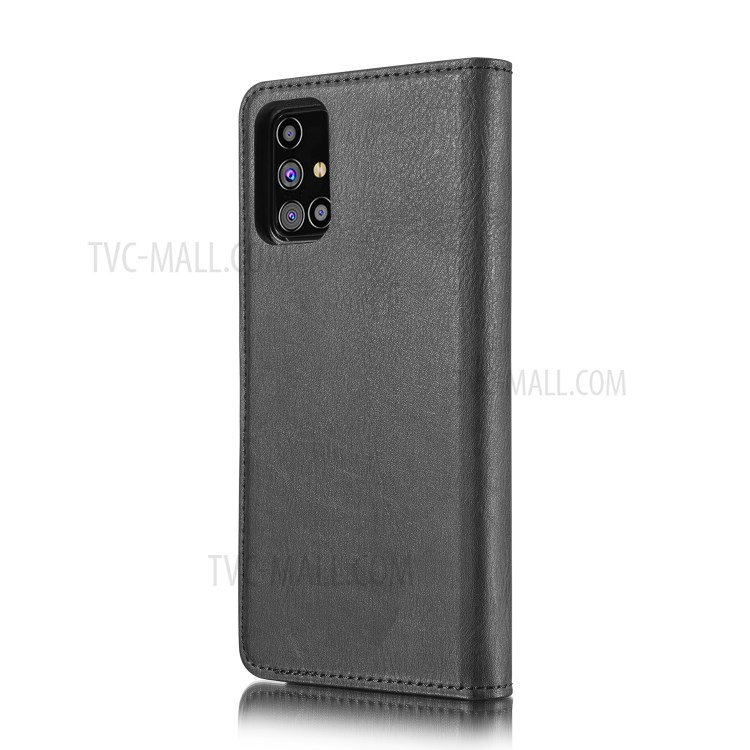 DG.MING PC + Split Leather Detachable 2-in-1 Cover for Samsung Galaxy M31s - Black-4