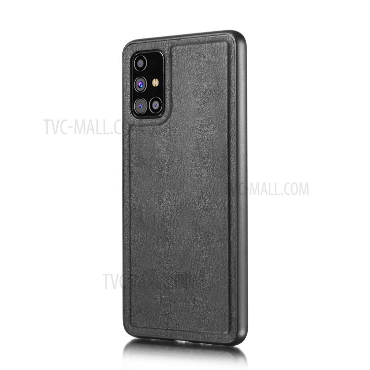 DG.MING PC + Split Leather Detachable 2-in-1 Cover for Samsung Galaxy M31s - Black-5