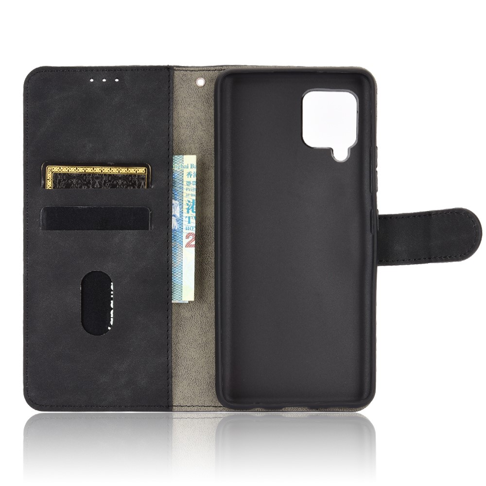 Skin-touch Leather Case for Samsung Galaxy A42 5G - Black-2