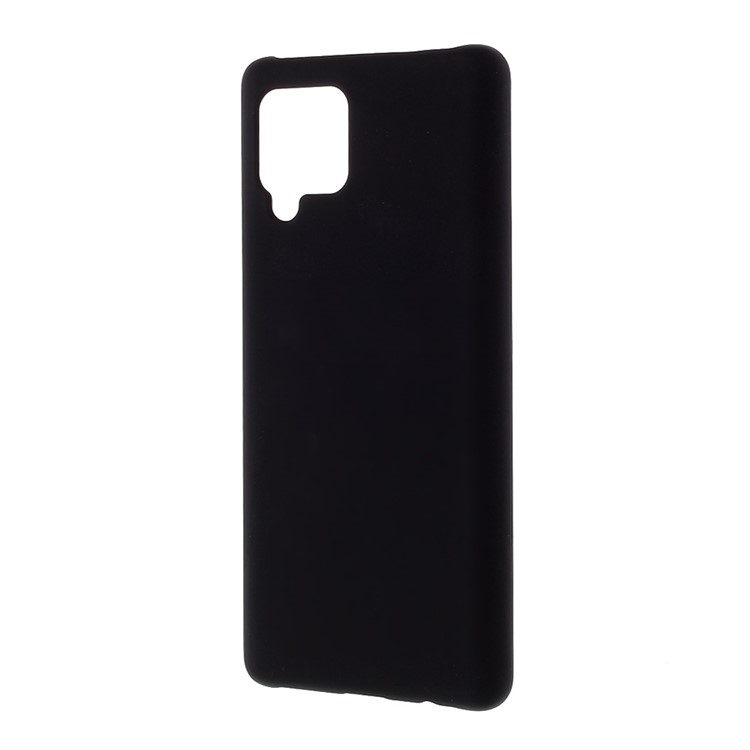 Case de PC Dura de Goma Para Samsung Galaxy A42 5G - Negro