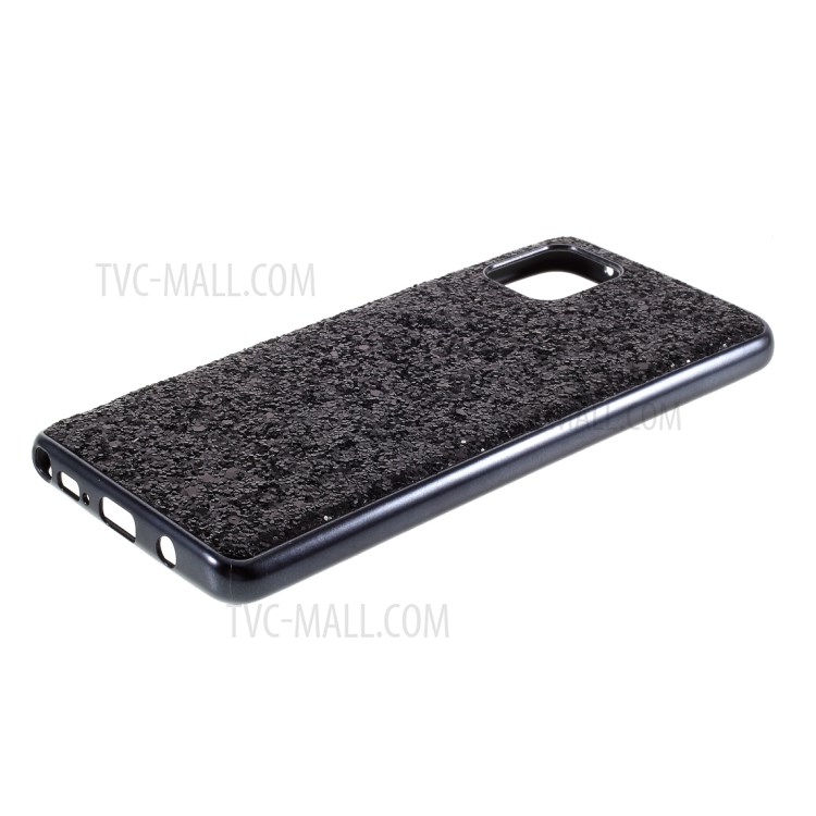 Glittering Sequins Plated TPU Frame + PC Cover for Samsung Galaxy A81/Note 10 Lite - Black-4