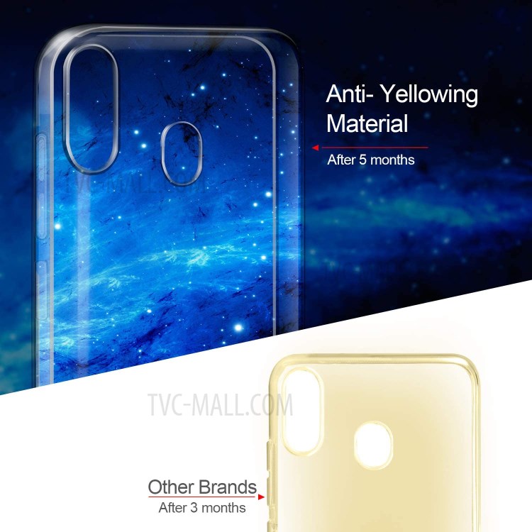 For Samsung Galaxy A40 TPU Phone Case + Tempered Glass Screen Protector-3