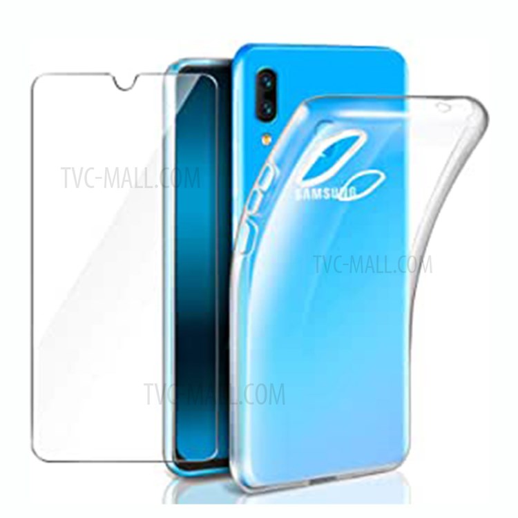For Samsung Galaxy A40 TPU Phone Case + Tempered Glass Screen Protector-7