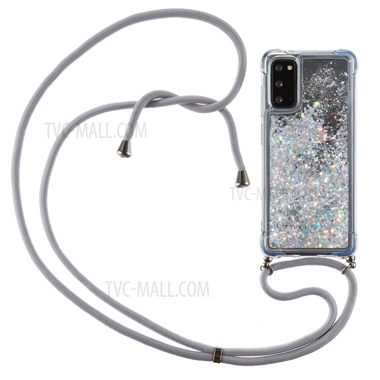 Glitter Powder Quicksand TPU Back Case for Samsung Galaxy Note20 Ultra 5G / Galaxy Note20 Ultra - Grey-1