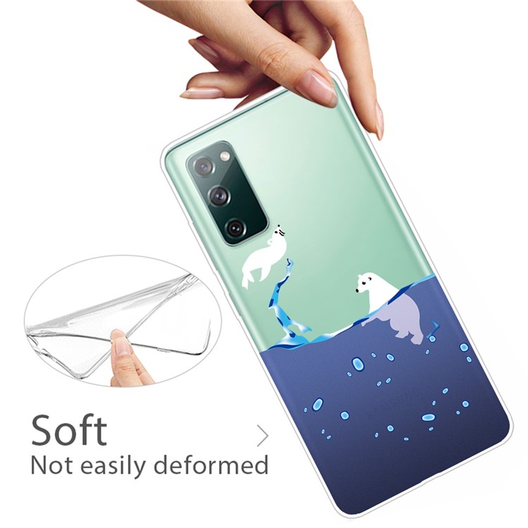 Printing Skin IMD TPU Cover for Samsung Galaxy S20 FE/S20 Fan Edition/S20 FE 5G/S20 Fan Edition 5G - Polar Bear-3