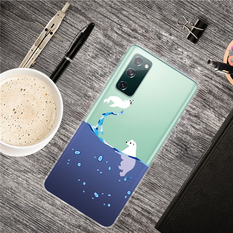 Printing Skin IMD TPU Cover for Samsung Galaxy S20 FE/S20 Fan Edition/S20 FE 5G/S20 Fan Edition 5G - Polar Bear-5