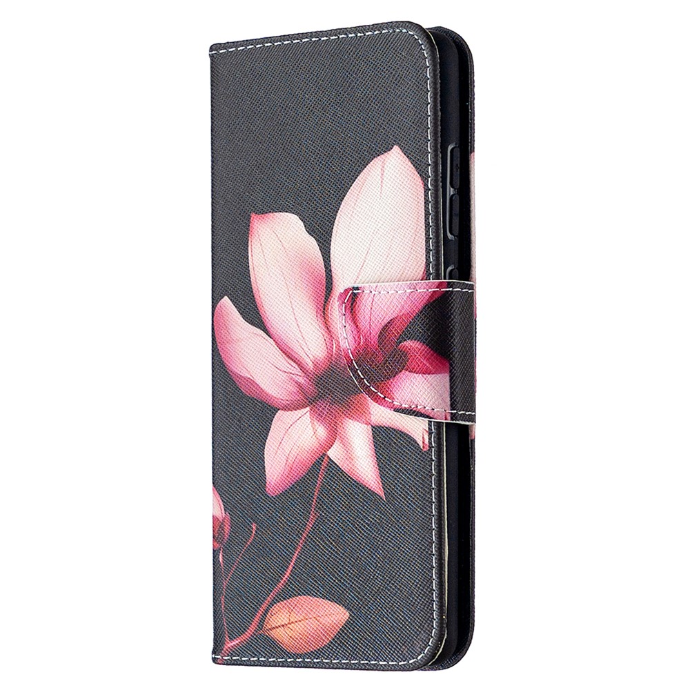 Pattern Printing Case Wallet Stand Leather Cover Protector for Samsung Galaxy S20 FE/S20 Fan Edition/S20 FE 5G/S20 Fan Edition 5G/S20 Lite - Pink Flower-2