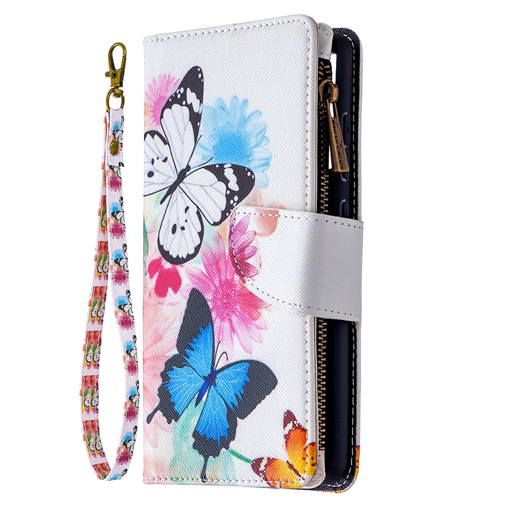 Pattern Printing Case Wallet Stand Leather Cover Protector for Samsung Galaxy S20 FE/S20 Fan Edition/S20 FE 5G/S20 Fan Edition 5G/S20 Lite - Butterfly-2