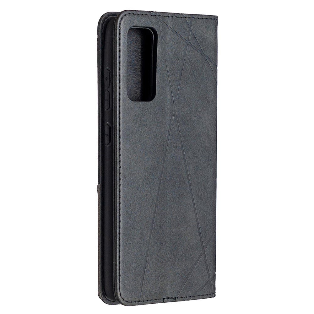 Geometric Pattern Leather Stand Case with Card Slots for Samsung Galaxy S20 FE/S20 Fan Edition/S20 FE 5G/S20 Fan Edition 5G - Black-3